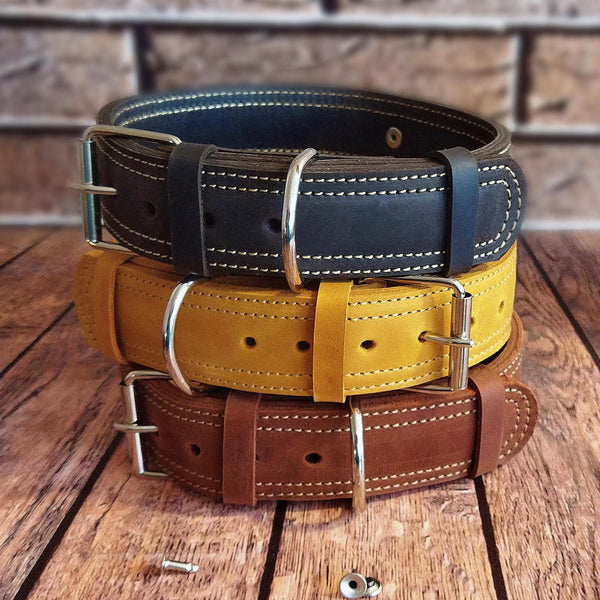 Hundehalsband Breit Leder