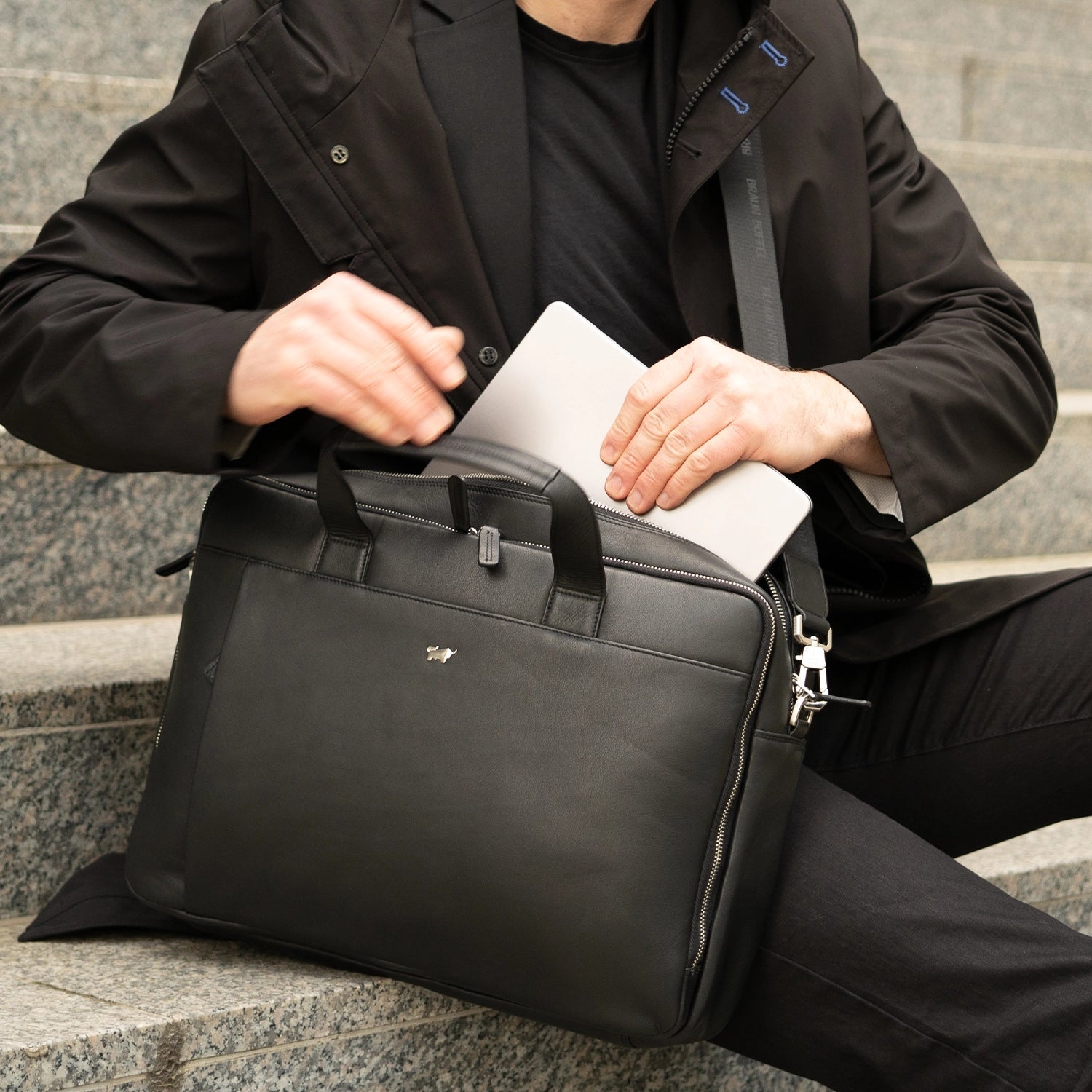 Leder-Taschengruppe Herren