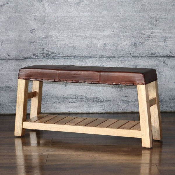 Leder Bänke & Hocker