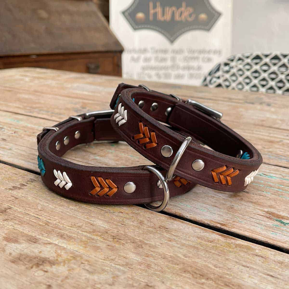 Leder Hundehalsbänder