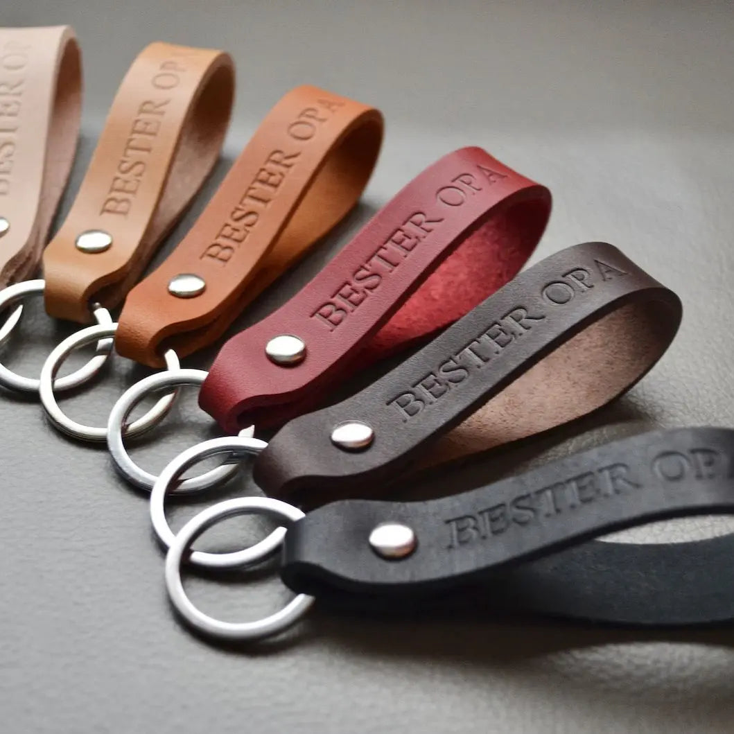 Schlüsselanhänger Leder