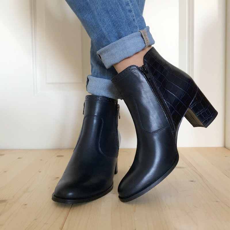 Stiefeletten Damen Leder