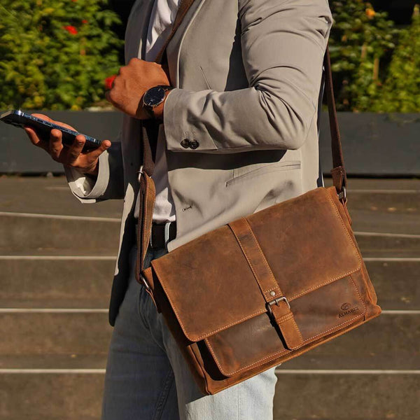 Umhängetasche Leder Herren