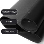 Mairuige XXL Schreibtischunterlage aus PU-Leder – Wasserdichte, Rutschfeste Desk Pad & Großes Mauspad für Büro und Zuhause (Schwarz / Pink)