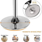 2er Set Barhocker en PU-Leder – Höhenverstellbare Drehstühle mit 360° Drehfunktion for Küche, Theke &amp; Bar 