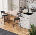 Rosahqnda Barhocker Set (2er/4er) – Moderne Barstühle mit Rückenlehne, 65 cm Sitzhöhe, Kunstleder & 4-Bein-Gestell für Küche & Bar