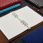 Elegantes Leder-Notizbuch mit Ringbindung – A4/A5/A6/B5 für Büro, Studium & Alltag