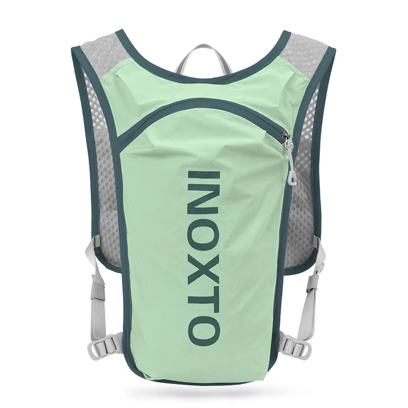 INOXTO Wasserdichter Laufrucksack 5L – Ultraleichte Hydration Vest mit 1,5L Trinkblase für Running, Trail & Mountainbike