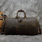 Newsbirds 60 cm Vintage Leder Reisetasche für Herren – Große Weekender Bag aus echtem Rindsleder für 3-Tage-Businessreisen