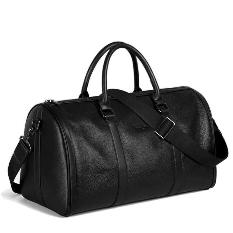 MUNUKI Vintage Crazy Horse Leder Reisetasche – Große Herren Duffle Bag aus echtem Rindsleder, robuste Weekend- & Travel Tote Bag