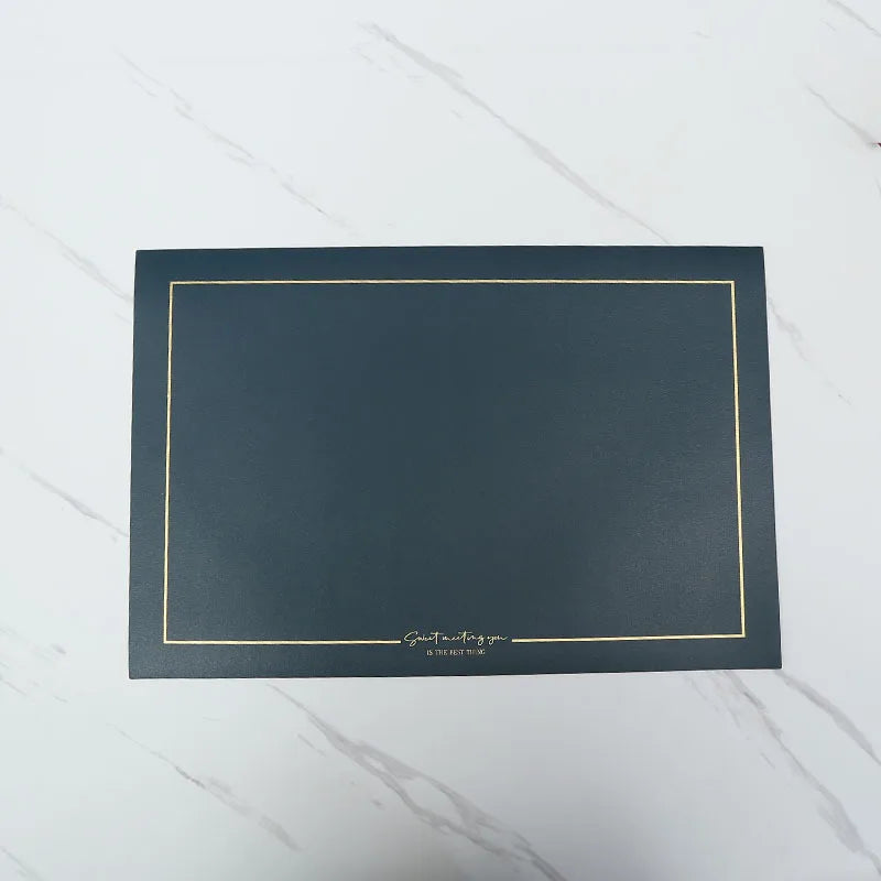 Rechteckige Leder-Tischsets – Öl- & wasserfeste, hitzeisolierende Platzmatten im europäischen Stil für Küche & Esszimmer