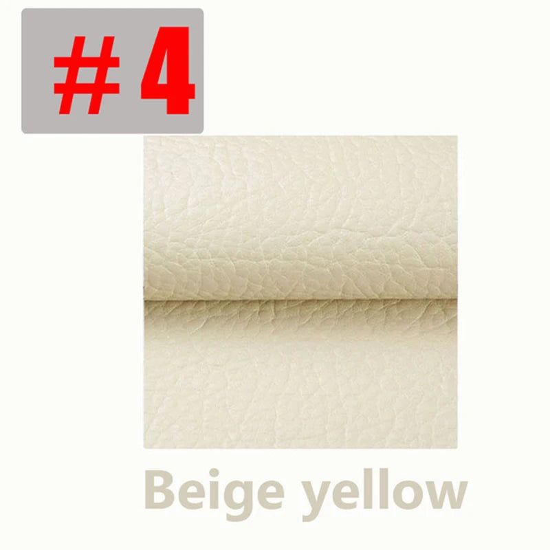 Selbstklebendes PU-Leder Reparatur-Patch – Zuschneidbarer Kunstlederstoff 50 cm / 1 m / 2 m für Sofa, Möbel & Auto