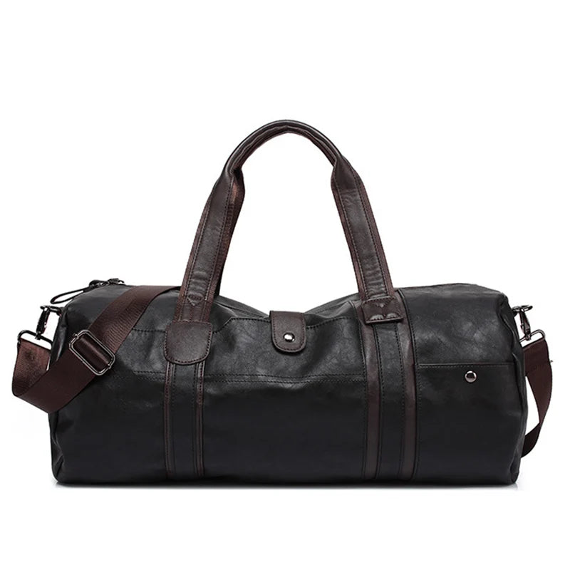 baldauren PU-Leder Sporttasche – Fitness, Gym & Reisetasche für Damen und Herren mit großem Fassungsvermögen