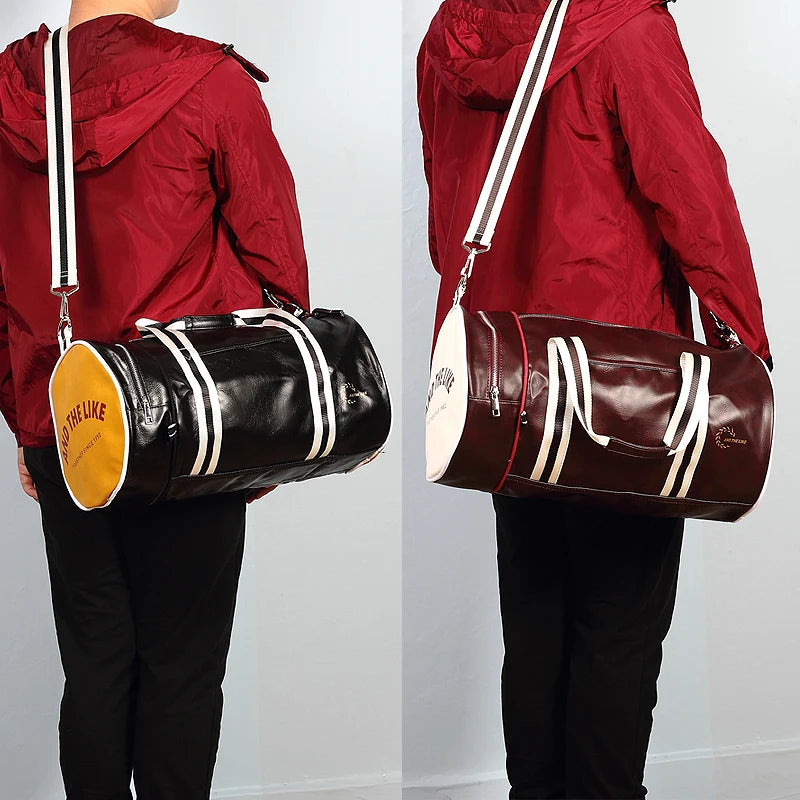 Unisex Gym Bag Sporttasche im Zylinder-Design – Schulter- & Messenger Tasche für Fitness, Basketball, Tennis & Reisen