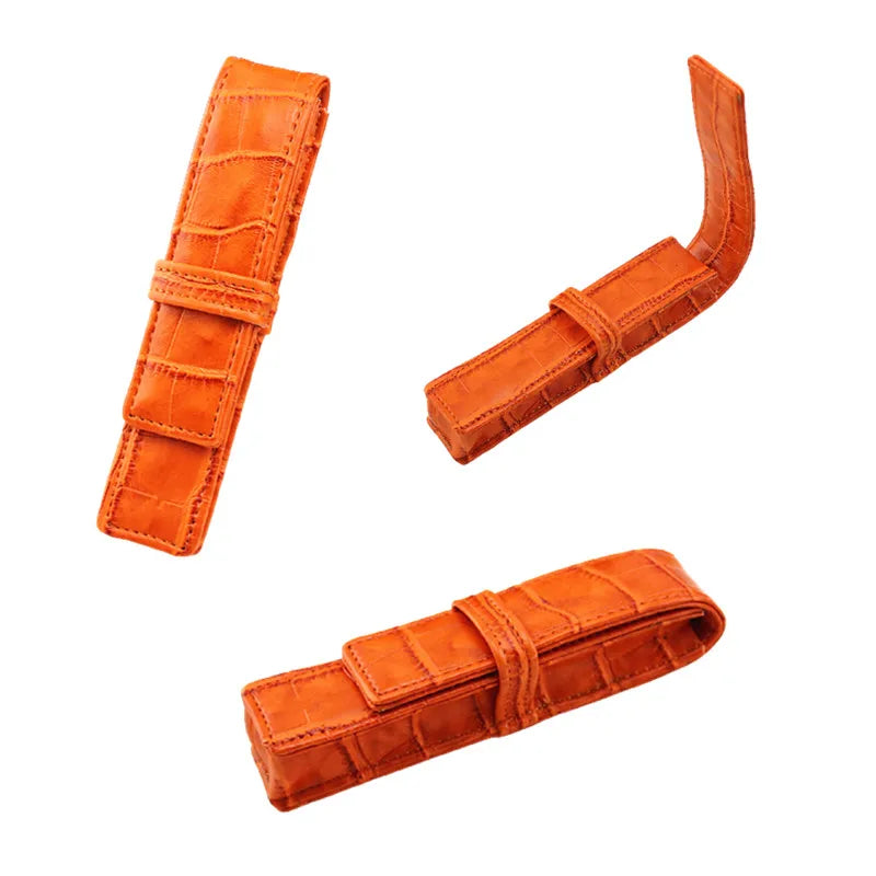 Handgefertigtes Vintage PU Leder Stifteetui – Retro Pen Case für Füllfederhalter, Reisen & Journaling | Stilvolles Schreibaccessoire