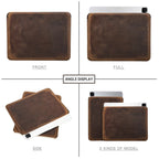 Echtes Leder Sleeve für iPad Pro 11, iPad Pro 12.9 & iPad Air – Premium Tablet Tasche im Vintage-Design