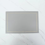 Ensembles de vaisselle en cuir rechteckige – Fête de l'huile et de l'eau, plats isolés au style européen pour cuisine et cuisine