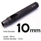 Professionelles Leder Lochstanzer Set 1–12 mm – Hochwertiges Rundloch-Punzierwerkzeug aus Carbonstahl für Gürtel, Wallets & Lederarbeiten