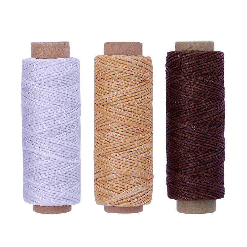 DIY Leder & Buchbinde Starter Set – Nähnadeln, gewachster Faden & Handwerkzeuge für Leathercraft und Bookbinding