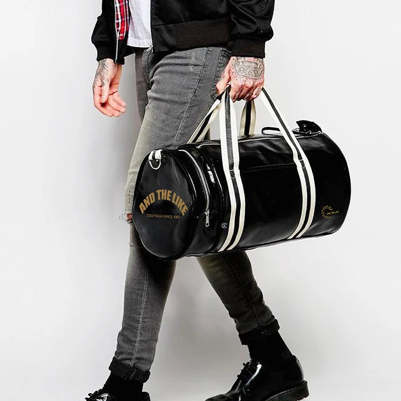 Unisex Gym Bag Sporttasche im Zylinder-Design – Schulter- & Messenger Tasche für Fitness, Basketball, Tennis & Reisen