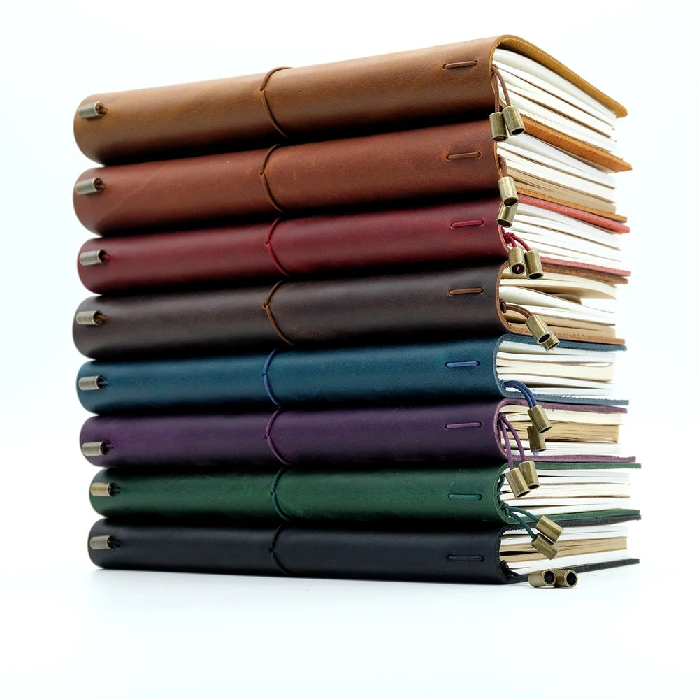 Hochwertiges Leder-Reisetagebuch – Vintage Traveler’s Notebook aus echtem Rindsleder