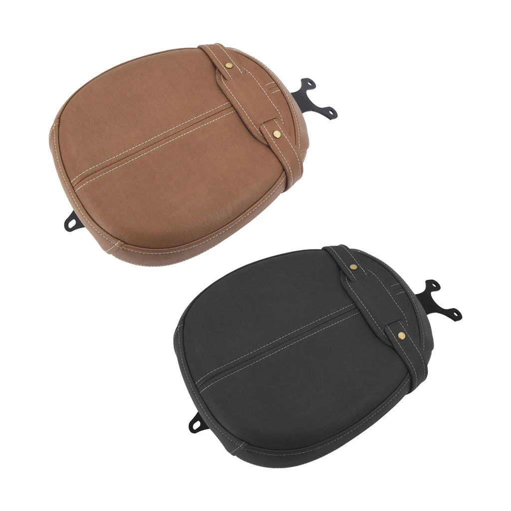 Motorrad Soziussitz aus Leder – Schwarzer/Brauner Beifahrersitz für Indian Scout & Scout Sixty (2015–2020)