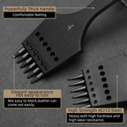 WUTA 2. Generation Leder Pricking Iron mit Wechselkopf – Scharfer Rundloch Leder Chisel aus 4Cr13 Stahl für Präzise Handnähte (3,0–6,0 mm)