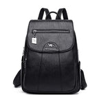 KMFFLY Damen Rucksack aus echtem Schafleder – Vintage Leder-Rucksack in 5 Farben, weich & elegant für Schule, Reise & Alltag