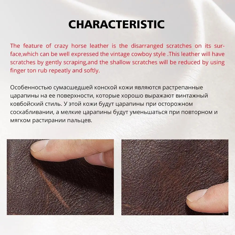 HUMERPAUL Herren Leder Schultertasche – Vintage Crossbody Messenger Bag aus Echtleder mit Großer Kapazität