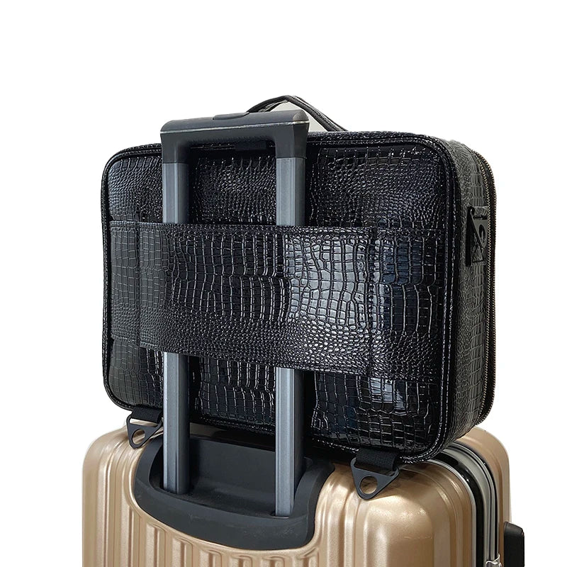 Professioneller Make-up Koffer aus PU Leder – Große Kapazität, Reise & Beauty Organizer, Kosmetik Box