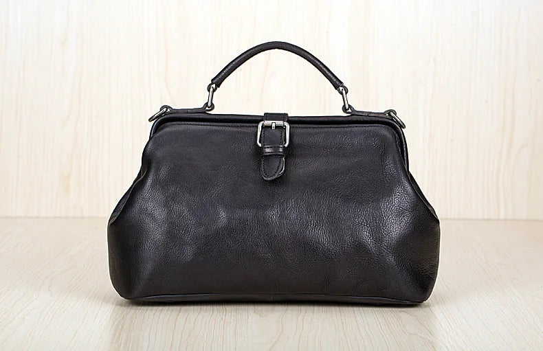 Newsbirds Luxus Leder Handtasche aus echtem Rindsleder – Designer Reise- & Schultertasche für Damen und Herren, diebstahlsichere Travel Bag