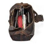 Vintage Herren Reisetasche aus echtem Rindsleder – Große Leder Duffle Bag 60 cm, robuste Weekend- & Handgepäcktasche aus Cowhide