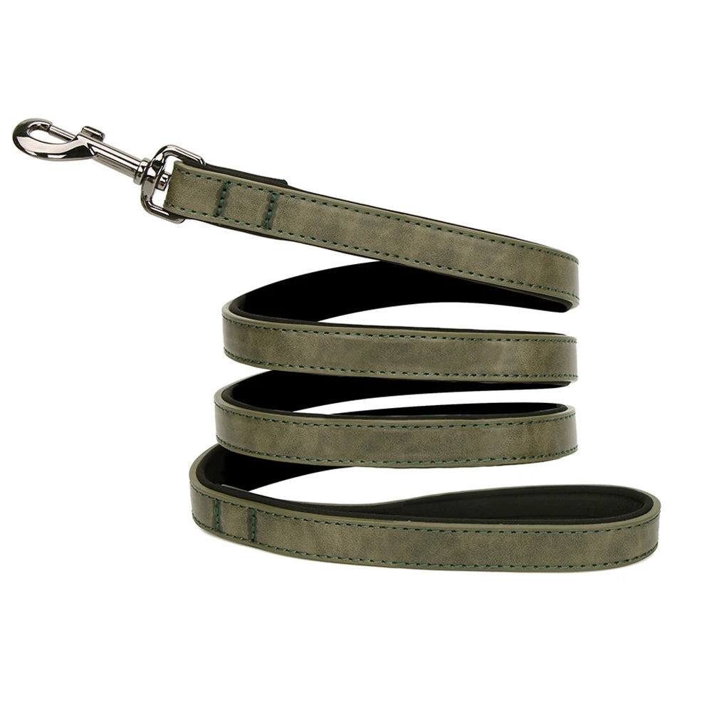 Personalisiertes Luxus Hunde-Halsband aus Leder mit Namensgravur – Gepolstertes Designer-Halsband für kleine, mittlere & große Hunde