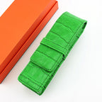 Hochwertiges Leder Federmäppchen für 2 Stifte – Elegante Stiftetasche / Stifthalter aus Leder