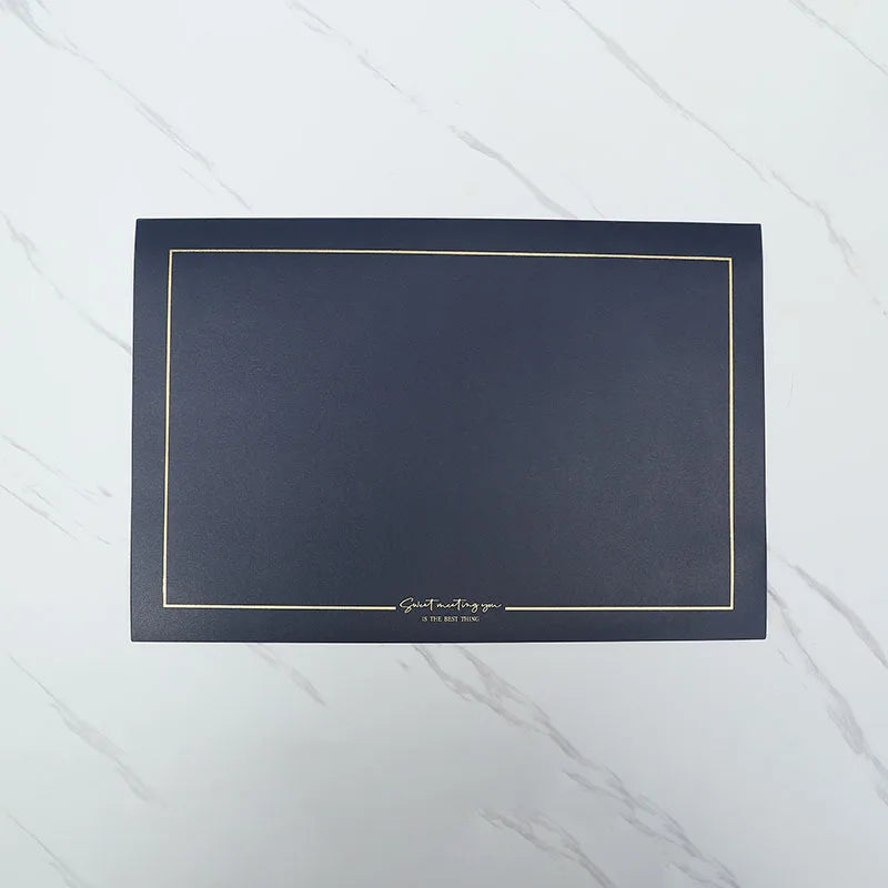 Ensembles de vaisselle en cuir rechteckige – Fête de l'huile et de l'eau, plats isolés au style européen pour cuisine et cuisine