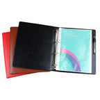 Carpeta de cuero A4 PU con 4 anillos (30 mm) – Gepolsterter, Schwerer &amp; Langlebiger Premium Binder