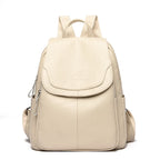 KMFFLY Damen Leder-Rucksack – Weicher Vintage Rucksack aus echtem Schafleder, kompakt & stilvoll (9 Farben)