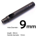 Professionelles Leder Lochstanzer Set 1–12 mm – Hochwertiges Rundloch-Punzierwerkzeug aus Carbonstahl für Gürtel, Wallets & Lederarbeiten