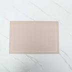 Ensembles de vaisselle en cuir rechteckige – Fête de l'huile et de l'eau, plats isolés au style européen pour cuisine et cuisine