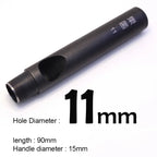 Professionelles Leder Lochstanzer Set 1–12 mm – Hochwertiges Rundloch-Punzierwerkzeug aus Carbonstahl für Gürtel, Wallets & Lederarbeiten