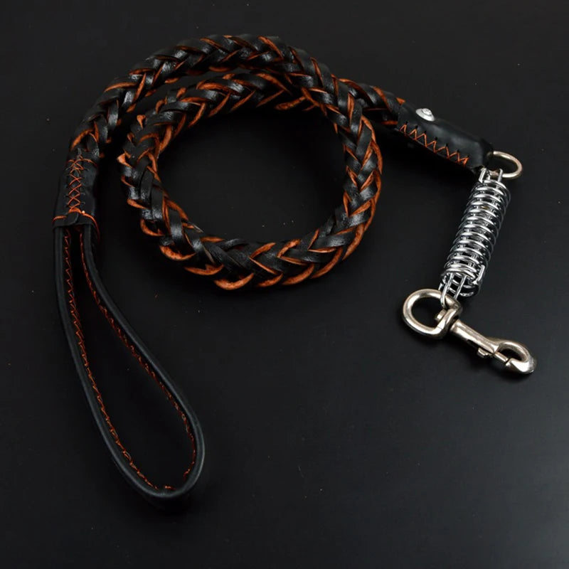 Premium Leder Hundehalsband & Leine Set – Robustes Leder für große Hunde, sicher & stilvoll