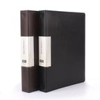 Carpeta de notas de papel A4 PU – Carpeta de hojas sueltas de 4 anillas con anillos de 20 mm y notas impresas