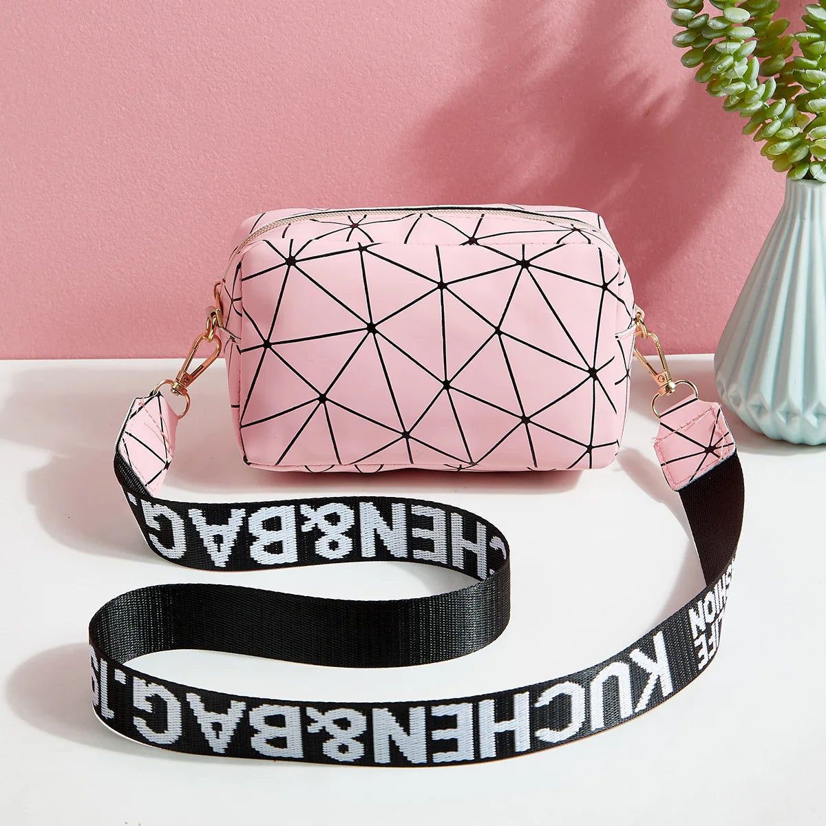 Yogodlns Fashion Laser Schultertasche – Kleine quadratische PU-Leder Crossbody Bag für Damen, Trendige Umhängetasche