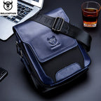 BULLCAPTAIN Herren Leder Messenger Bag – Casual & Business Crossbody Bag aus Echtem Leder