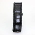 Hochwertiges Leder Federmäppchen für 2 Stifte – Elegante Stiftetasche / Stifthalter aus Leder