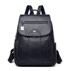 KMFFLY Damen Rucksack aus echtem Schafleder – Vintage Leder-Rucksack in 5 Farben, weich & elegant für Schule, Reise & Alltag