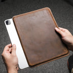 Echtes Leder Sleeve für iPad Pro 11, iPad Pro 12.9 & iPad Air – Premium Tablet Tasche im Vintage-Design
