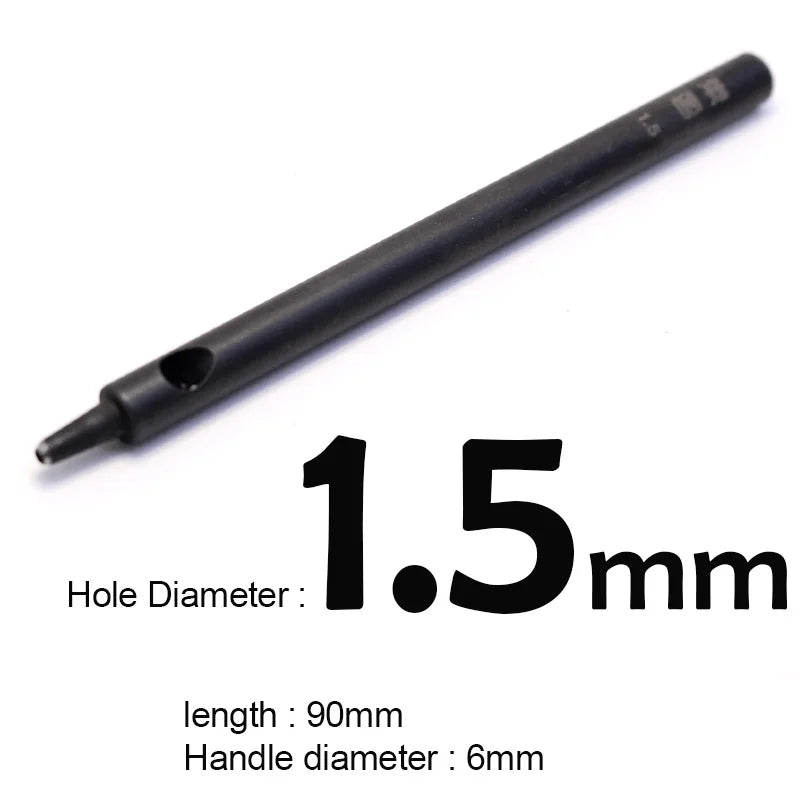 Professionelles Leder Lochstanzer Set 1–12 mm – Hochwertiges Rundloch-Punzierwerkzeug aus Carbonstahl für Gürtel, Wallets & Lederarbeiten