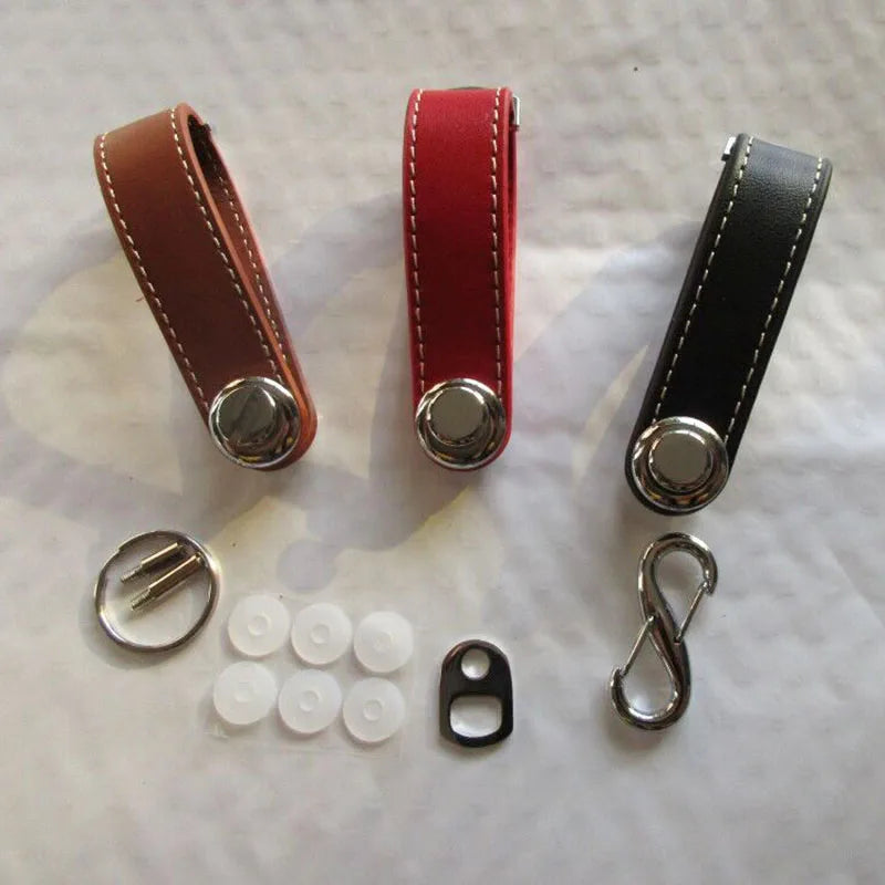 Autoschlüssel-Etui aus echtem Leder – Kompakte Key Pouch mit Karabiner, Schlüssel-Organizer & EDC Key Wallet im Business-Design