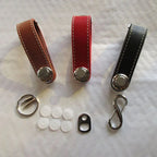 Autoschlüssel-Etui aus echtem Leder – Kompakte Key Pouch mit Karabiner, Schlüssel-Organizer & EDC Key Wallet im Business-Design